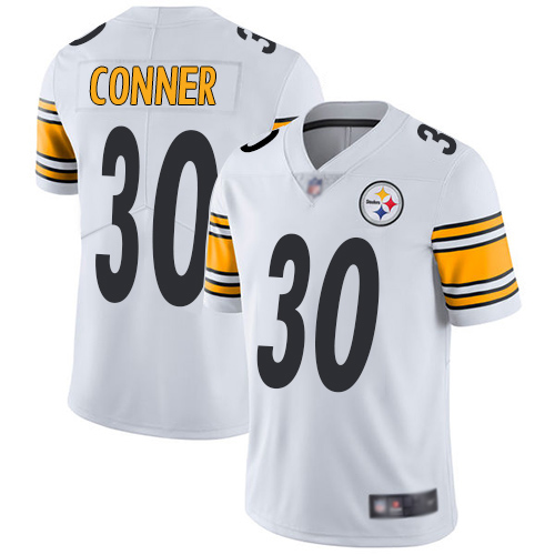 Men Pittsburgh Steelers Football 30 Limited White James Conner Road Vapor Untouchable Nike NFL Jersey